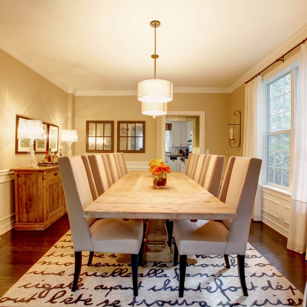 Dining room interior | Lake Forest Flooring